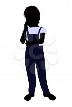 Royalty Free Clipart Image of a Little Boy