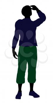 Royalty Free Clipart Image of a Casually Dressed Man