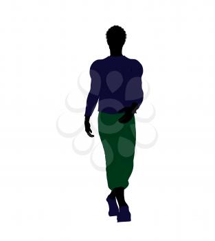 Royalty Free Clipart Image of a Casually Dressed Man