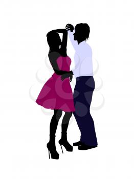 Royalty Free Clipart Image of Dancers