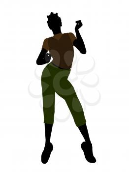 Royalty Free Clipart Image of a Woman Posing