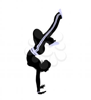 Royalty Free Clipart Image of an Urban Dancer