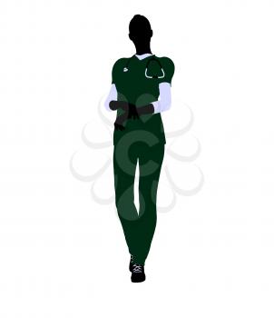 Royalty Free Clipart Image of a Female Doctor