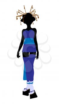 Royalty Free Clipart Image of an Asian Girl