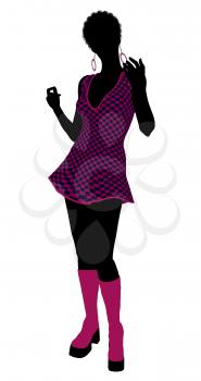 Royalty Free Clipart Image of a Go-Go Dancer