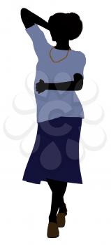 Royalty Free Clipart Image of a Young Grandma