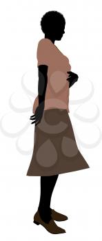 Royalty Free Clipart Image of an Older Woman