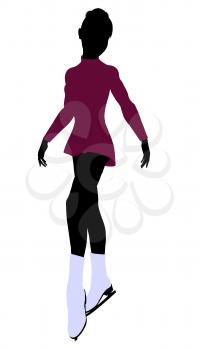 Royalty Free Clipart Image of an Ice Skater