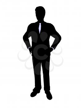 Royalty Free Clipart Image of a Guy in a Suit