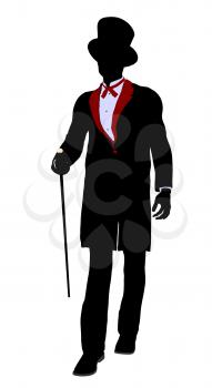 Royalty Free Clipart Image of a Magician