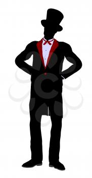 Royalty Free Clipart Image of a Magician
