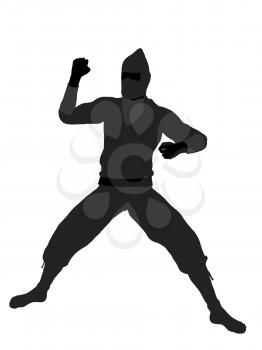 Royalty Free Clipart Image of a Ninja