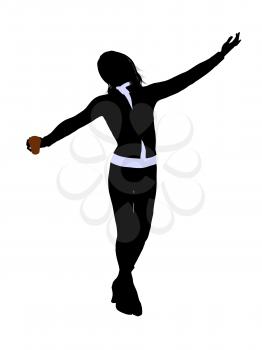 Royalty Free Clipart Image of a Woman in a Suit