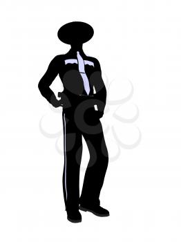 Royalty Free Clipart Image of a Police Officers