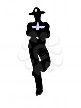 Royalty Free Clipart Image of a Police Officer