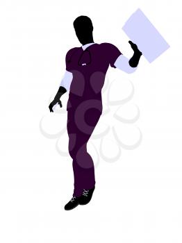 Royalty Free Clipart Image of a Doctor