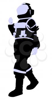 Royalty Free Clipart Image of an Astronaut