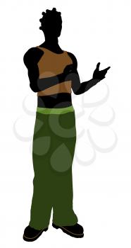 Royalty Free Clipart Image of a Casual Guy