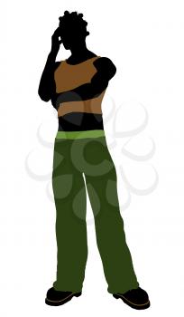 Royalty Free Clipart Image of a Casual Guy