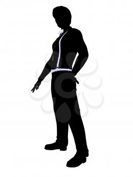 Royalty Free Clipart Image of a Man in Formal Attire