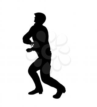 Royalty Free Clipart Image of a Urban Dancer