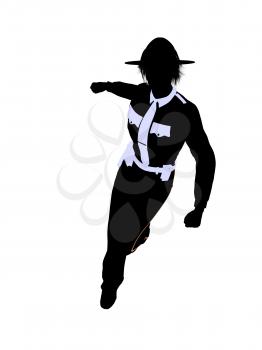 Royalty Free Clipart Image of a Female Police Officer