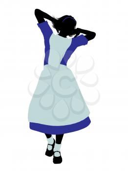 Royalty Free Clipart Image of Alice in Wonderland