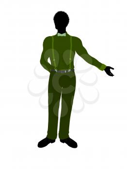 Royalty Free Clipart Image of a Guy in a Suit