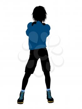 Royalty Free Clipart Image of a Teenage Boy