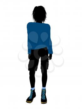 Royalty Free Clipart Image of a Teenage Boy