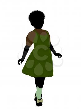 Royalty Free Clipart Image of a Little Girl