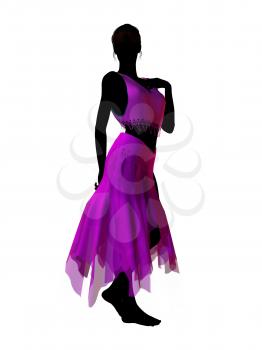 Royalty Free Clipart Image of a Female Genie