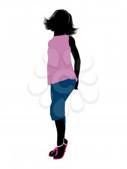 Royalty Free Clipart Image of a Girl