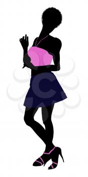 Royalty Free Clipart Image of a Young Woman