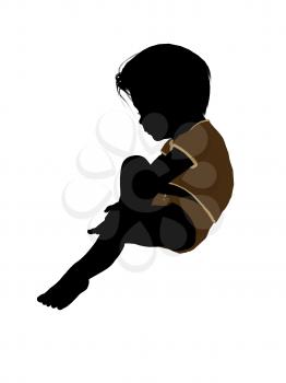 Royalty Free Clipart Image of a Baby 
