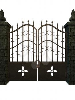 Royalty Free Clipart Image of Fantasy Gates