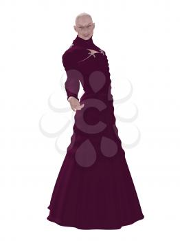 Royalty Free Clipart Image of a Sci-Fi Woman