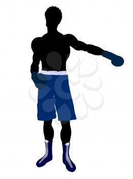 Royalty Free Clipart Image of a Boxer