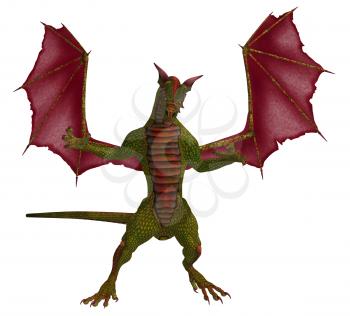 Royalty Free Clipart Image of Dragon