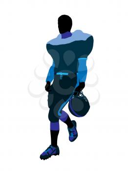 Royalty Free Clipart Image of a Football Player