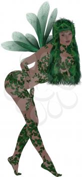 Royalty Free Clipart Image of a Fairy