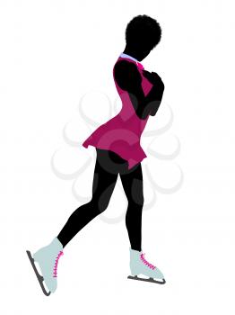 Royalty Free Clipart Image of a Figure Skater