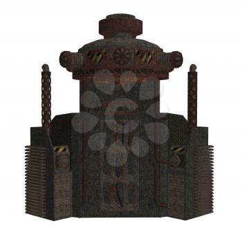 Royalty Free Clipart Image of an Antique Machine
