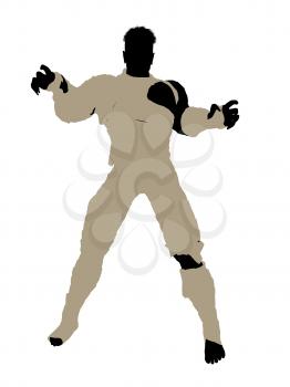 Royalty Free Clipart Image of a Male Mummy