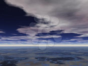 Royalty Free Clipart Image of a Skies Background