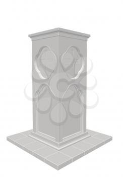 Royalty Free Clipart Image of a Column