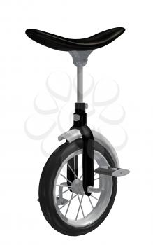 Royalty Free Clipart Image of a Unicycle