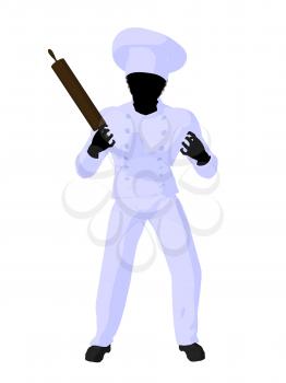 Royalty Free Clipart Image of a Chef