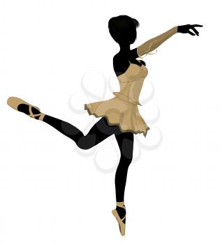 Royalty Free Clipart Image of a Ballerina