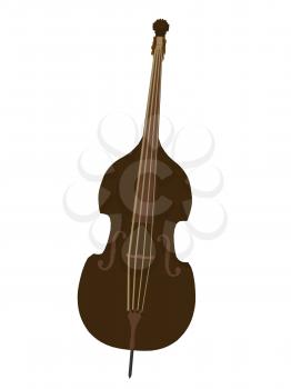 Royalty Free Clipart Image of an Upright Bass